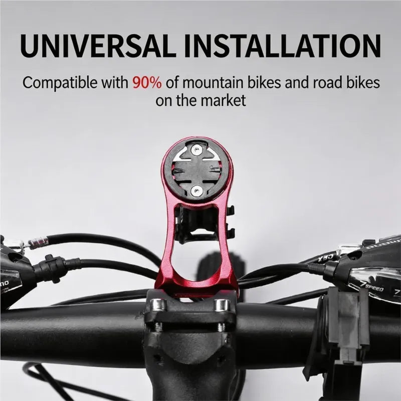 MTB Road Bike Accessories Bike Computer Mount Handlebar Extension Bracket GPS Cycling Computer Holder with Light Mount
