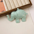 PU Leather Elephant Keychains for DIY Jewelry Making Cute Animal Pendant Charm for Backpack Handbag and Gifts Decoration