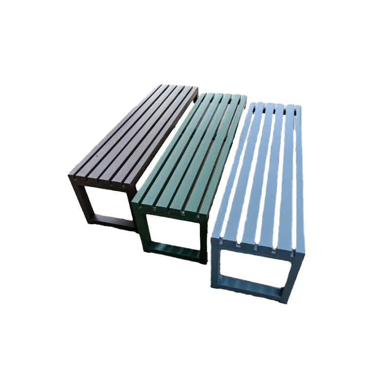 &Traditional Modern Cast Iron Steel Bench Outdoor Use Gym Mall Hospital Patio Courtyard Park Garden Street Public Complex Easy