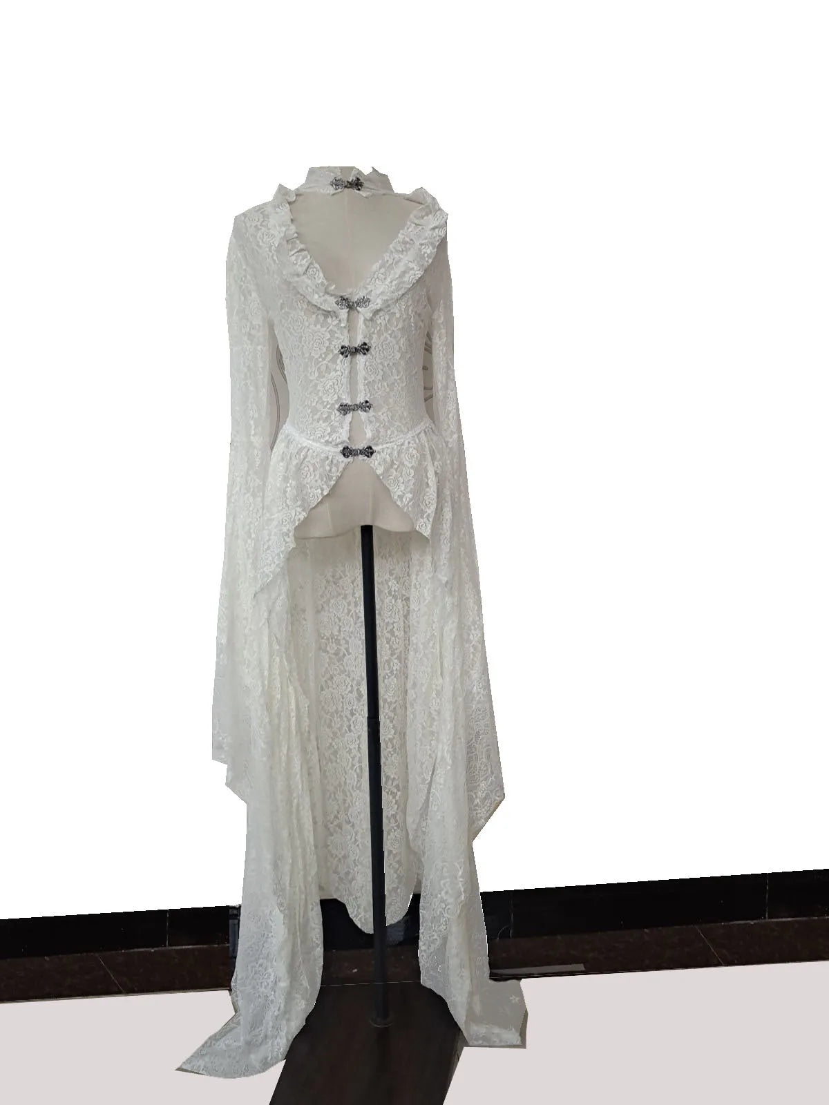 Medieval Party Dress Women Long Dresses Night Evening Gown Vestidos V Neck Flare Sleeve Elegant Y2k Streetwear Lace Irregular