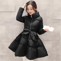 2026 New Fashion Winter Coats Women Warm Outerwea Cotton Padded Jackets Womens Clothing Belt Zipper Parkas Femme A-word Jacket