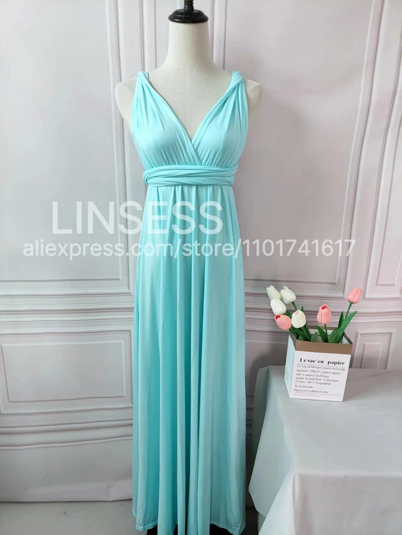Bridesmaid Dress, Olive Green Maxi Bridesmaid Dress, Bridal Party Convertible Dress, Multiway Infinity Dress, Custom Dress