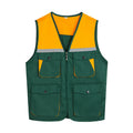 Men's Outdoor Vest Hiking Fishing Hunting Photography Multi-Pockets Multi-Function Maintenance Worker Waistcoat Print Logo