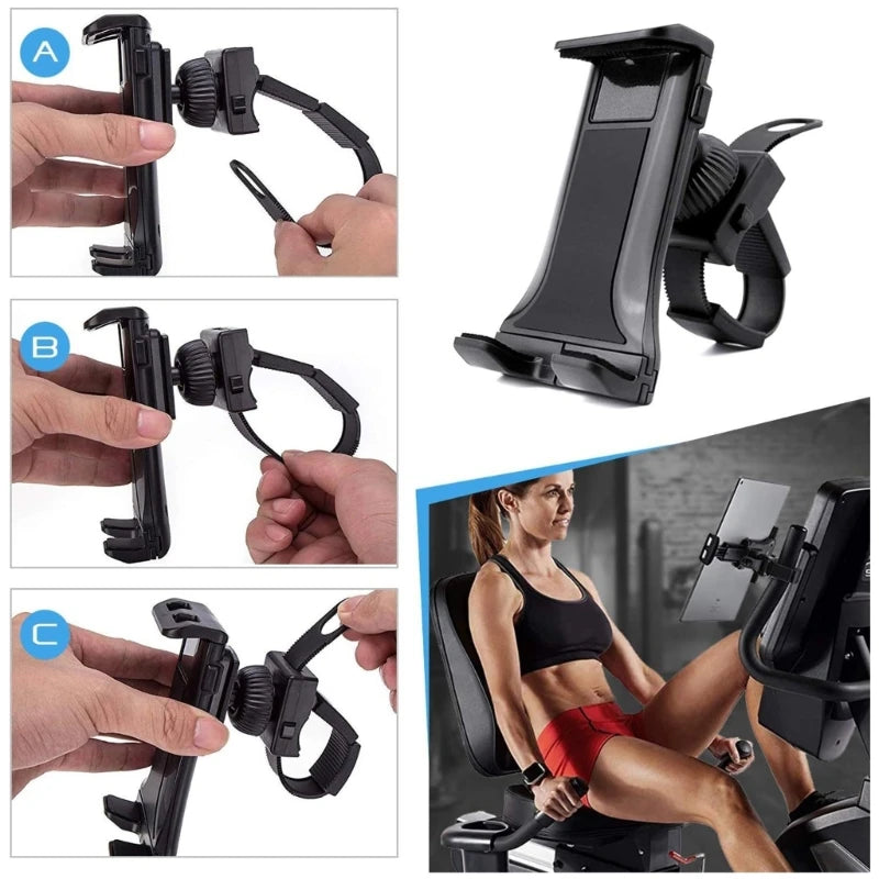 Spinning Bike Riding Mount Fitness Equipment Electric Car Cell Phone Treadmill Stand Mountain Bike Tablet Holder Support