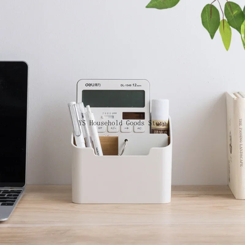 Plastic Desktop Storage Box for Remote Controls Tissues Cosmetics Office Supplies Living Room Organization