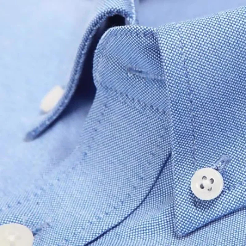 Men's Long Sleeve Shirt Non-Ironing Oxford Spinning Spring Summer Autumn Slim Casual Comfortable All Fashion Fast Color Shirt