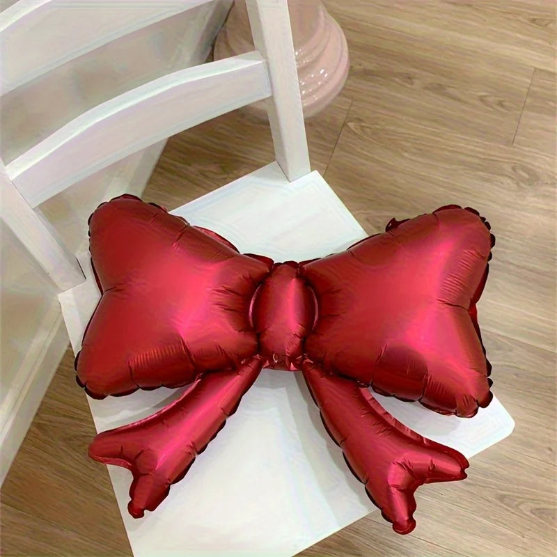 8pcs Red Bow Balloon Set Wedding Birthday Bachelorette Party Decoration Valentine's Day Supplies Festival Photography Props