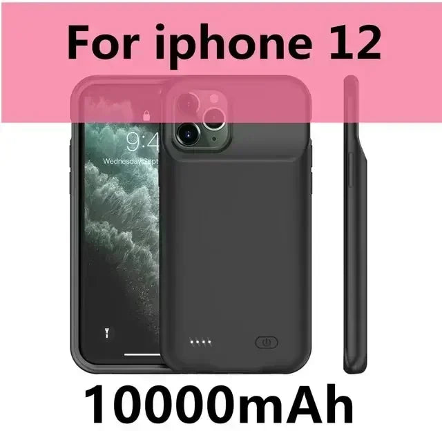 10000mAh Battery Case for Iphone 12 11 13 15 Pro Max Mini Power Bank Charger Cover for IPhone X S Max XR 7 8 6S Plus SE2020 Case