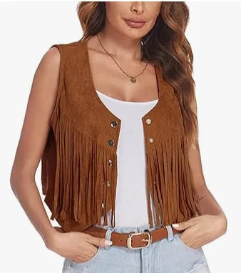 Elegant Women's Evening Dresses Short Fringe Vest Button Design Slim Fit Formal Party Wear