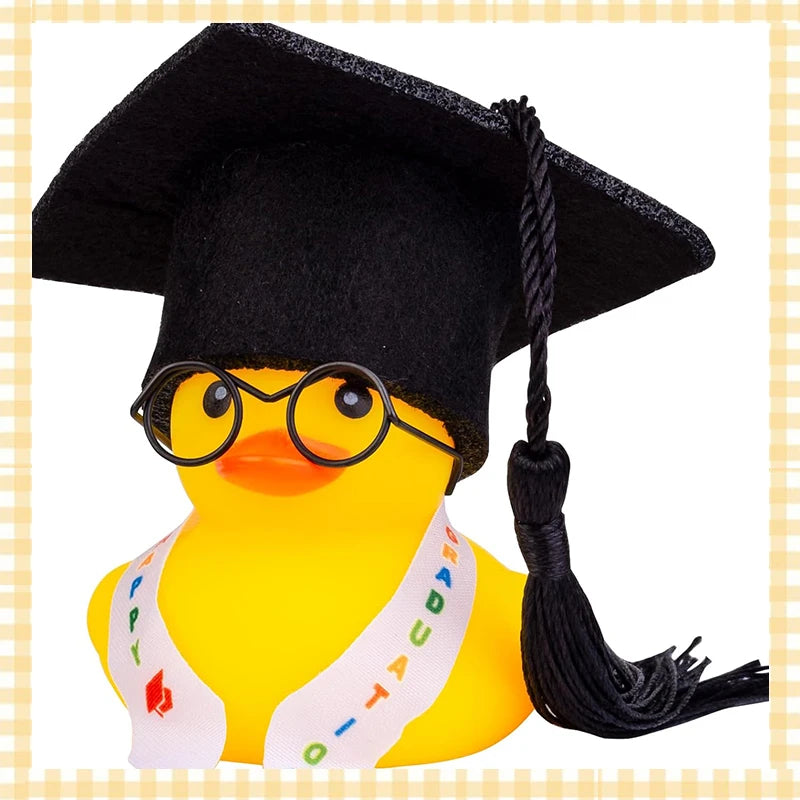 Graduation Rubber Duck,Car Duck Graduation Gift with Tassels for Student Classroom Party Favors