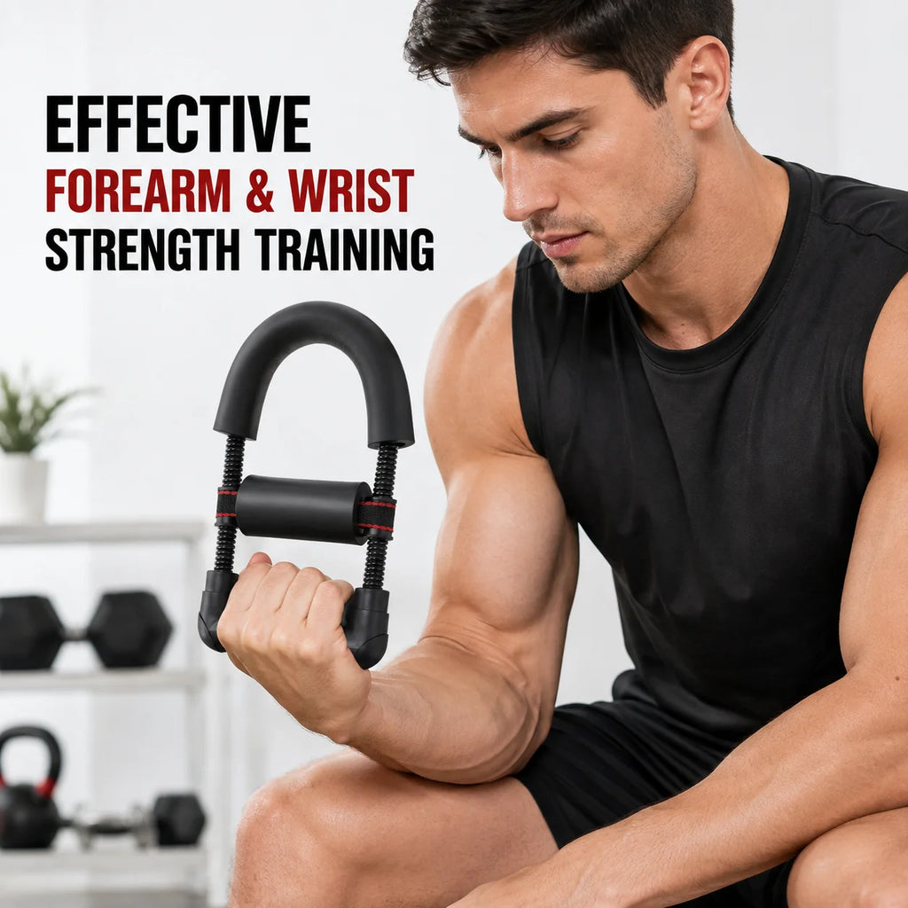 Adjustable Wrist Exerciser Forearm Trainer Portable Home Fitness Tool Wrist Strength Grip Training for Sports Office Beginner