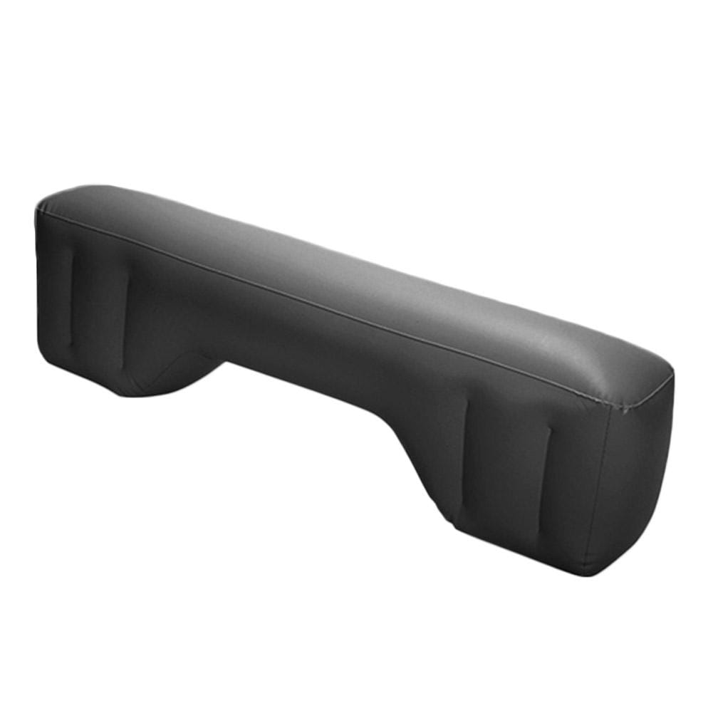 Housse noire rembourrée pour combiné de téléphone, finition lisse légèrement brillante et bords cousus, conçue pour le lit de voyage pour siège arrière à matelas d’air de voiture gonflable.