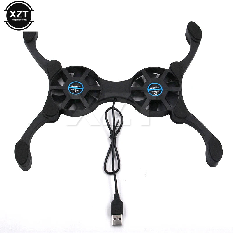 USB Mini Laptop Fan Stand Notebook Foldable Folding Fan Cooler Notebook Cooling Pad Radiator Cooler Master Computer Accessories