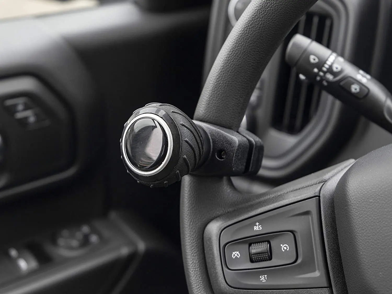 Power Steering Wheel Aid Handle Assister Knob Spinner Ball Wrench Interior Accessories For Car Truck Lorry ATV UTV Street Bike