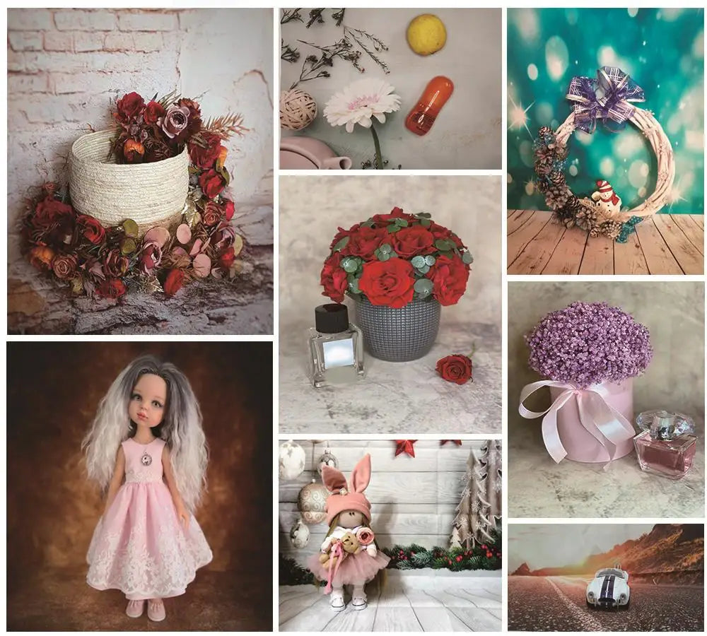 Une délicate robe en dentelle rose pâle, dotée d’un corsage ajusté et d’une jupe évasée, présentant des détails de broderie subtils, affichée dans un décor rustique de photographie de mariage avec un fond de couronne en bois.