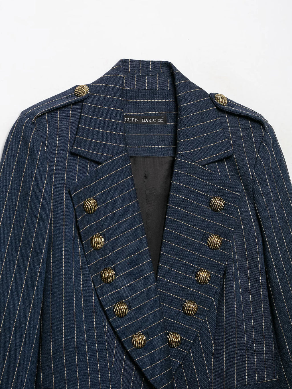Women's Fashion Elegant Striped Blazers Jackets Spring Autumn Female Chic Long Sleeve Button Coats Lady Streetwear Suit Jackets