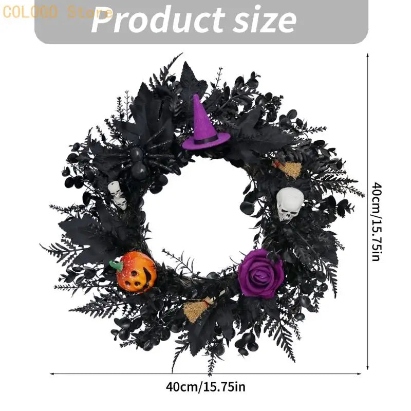 Holiday Party Wreath for Wall or Door Seasonal Accent Decoration D0LD