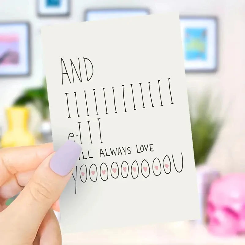 1 PC Valentine's Day Cards For Every Person In Your Life, A Fun And Creative Holiday Greeting Card Sweet Funny Card For Valentin