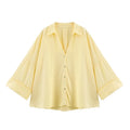 MUJER Striped Women's Shirt White Loose Casual Shirts for Women Summer Button up Shirts and Blouses Woman Wide Sleeve Ladies Top