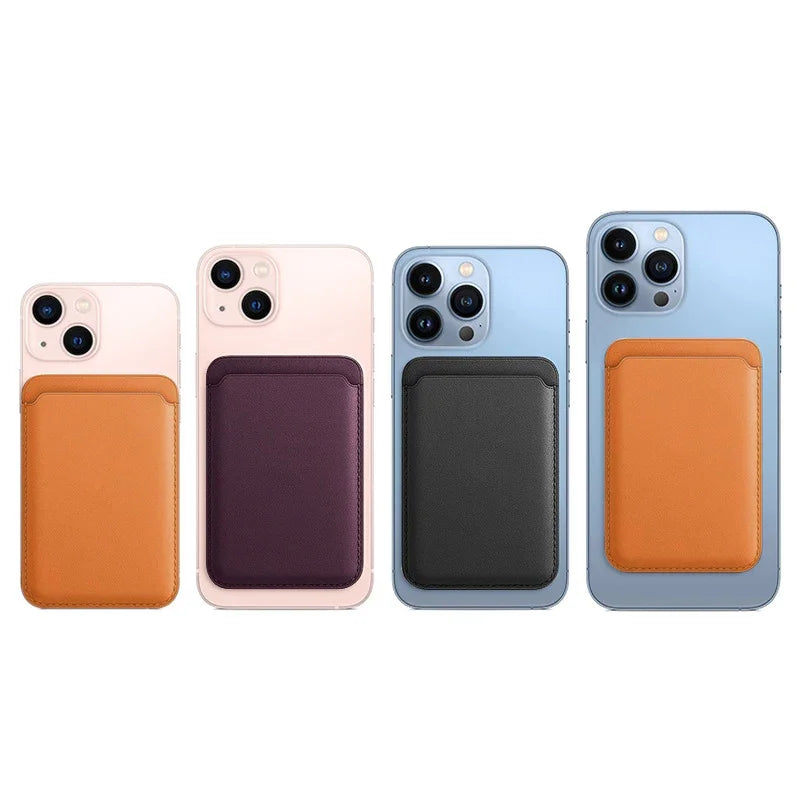 Luxury For Magsafe Magnetic Leather Wallet Case For iPhone 13 17 16 14 Pro Max 17Pro S25 Card Holder Phone Bag Cover Accessories