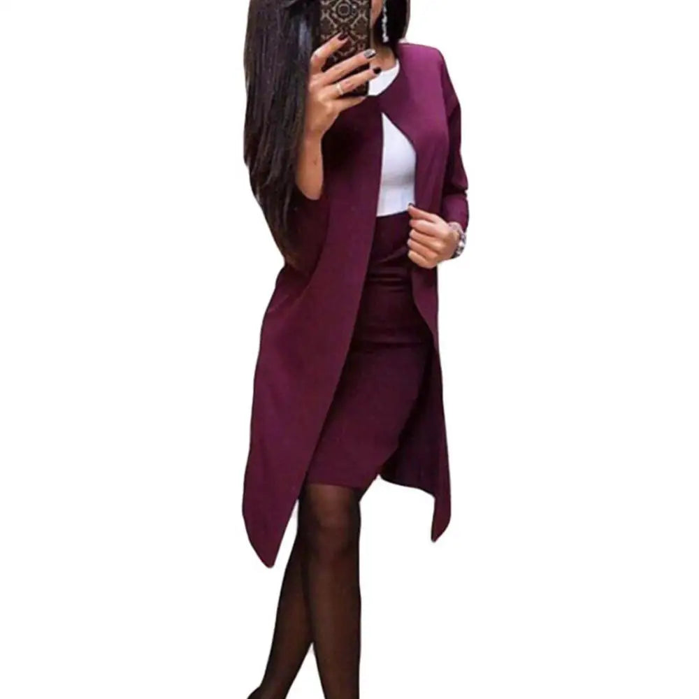 Women s Skirt Suits Work Pantsuits OL Business Uniform Formal 2 Piece Suits Office Ladies Slim Pencil Skirt