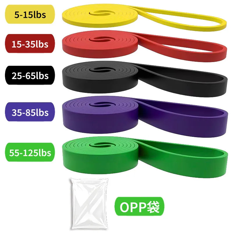 Resistance Bands Set Strength Training Pull Up Assistance Bands Heavy Duty Fitness Exercise Bands Stretch Workout Gym Equipment