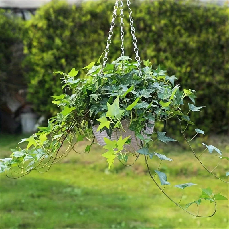 2Pcs Hanging Flower Planters, Outdoor Balcony Hanging Plant Pots for Indoor & Outdoor Green Plants