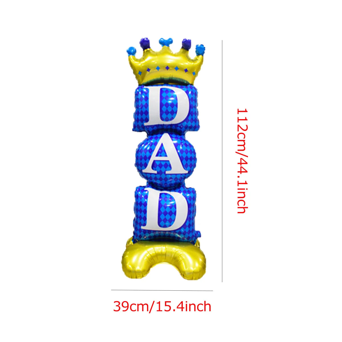 1pc stand Crown MOM DAD Foil Balloons Best Dad Father's Day Balloon Mother's Day Father's Day Decorations