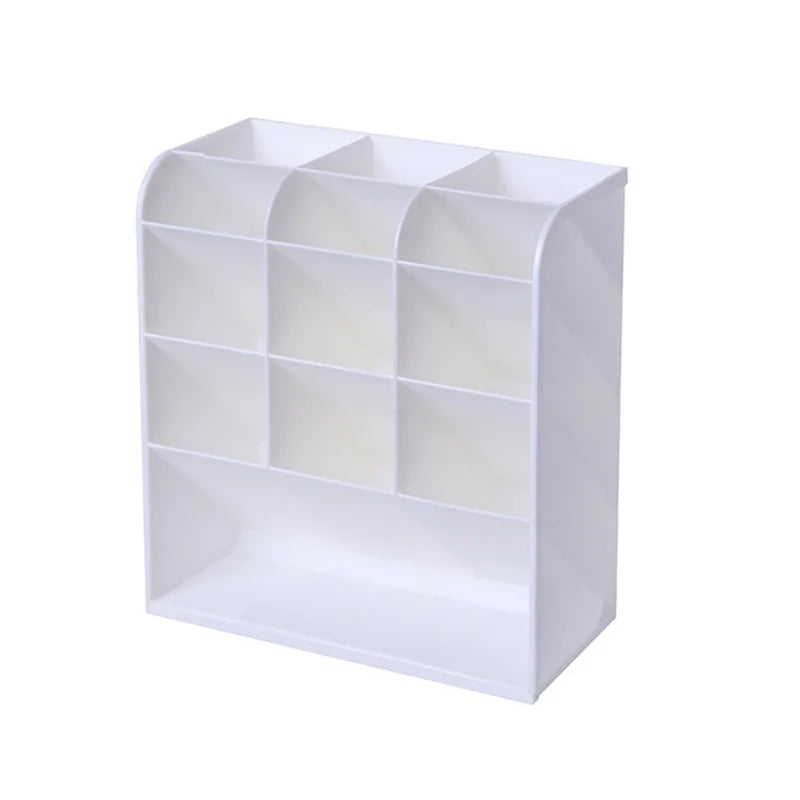 1 pen holder storage rack, multifunctional large capacity stationery storage box, desktop storage box, school office supplies