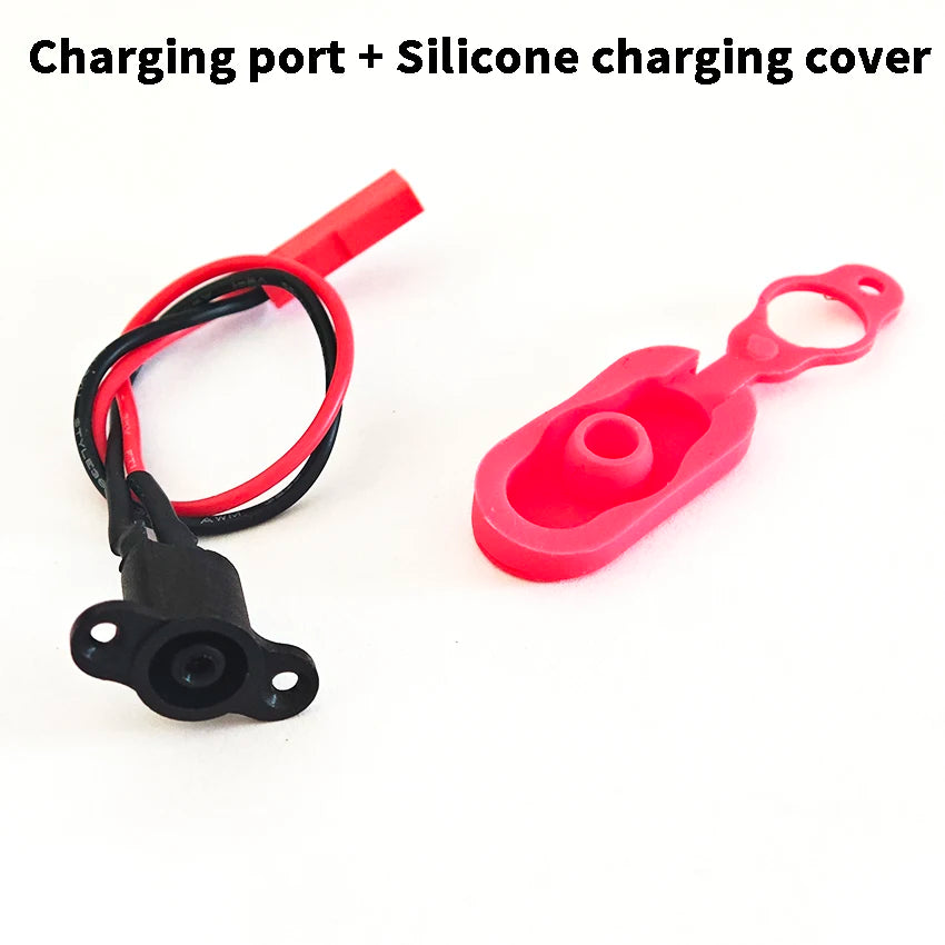 Charging Hole Including Waterproof Cover with Charging Cable Charging Port For Xiaomi Mijia M365 Electric Scooter Accessorie