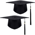 2025 Graduation Hat Black Adult Bachelor Caps with Tassels University Master Congratulation Graduation Party Decoration Supplies