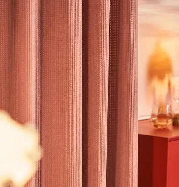 European Luxury Curtains For Living Room Rice Velvet Solid Color Blackout Velvet Bedroom Dining Study Hall Decor Custom Size
