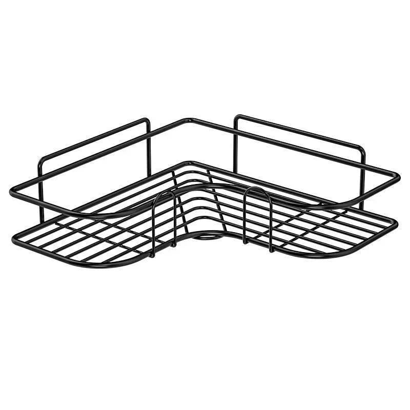 Bathroom Shelf Wall Mounted Corner Storage Shelves Shampoo Holder Cosmetic Rack Bath Shower Drain Basket Bathroom Organizer