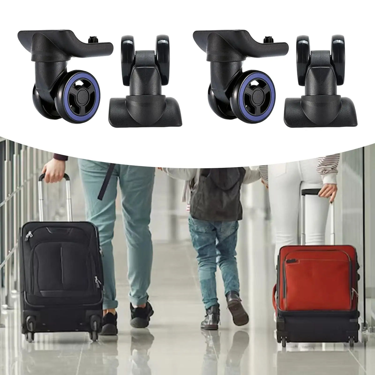 Luggage Wheel Replacement Luggage Accessories Trunk Wheels for Travel Case