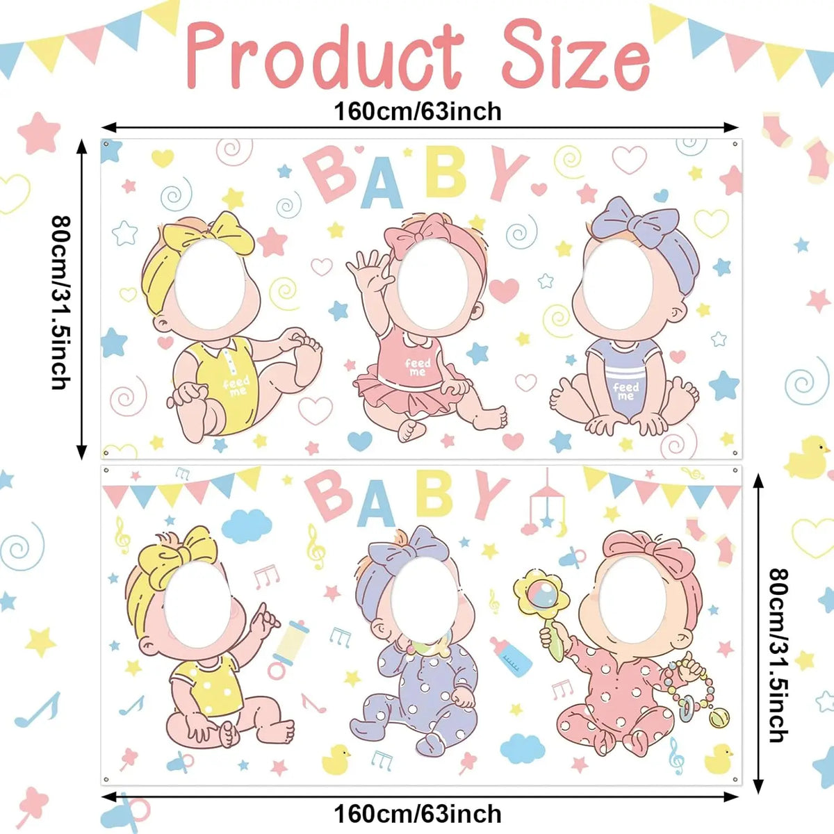 Baby Shower Games Backdrop Feed Me Baby Shower Game Party Background Who is The Babys Daddy Games Banner Funny Bridal Party