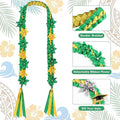 Graduation Garland, Flower Lei Hawaiian Floral Necklace for Man Woman Graduation Ceremony Party Supplies