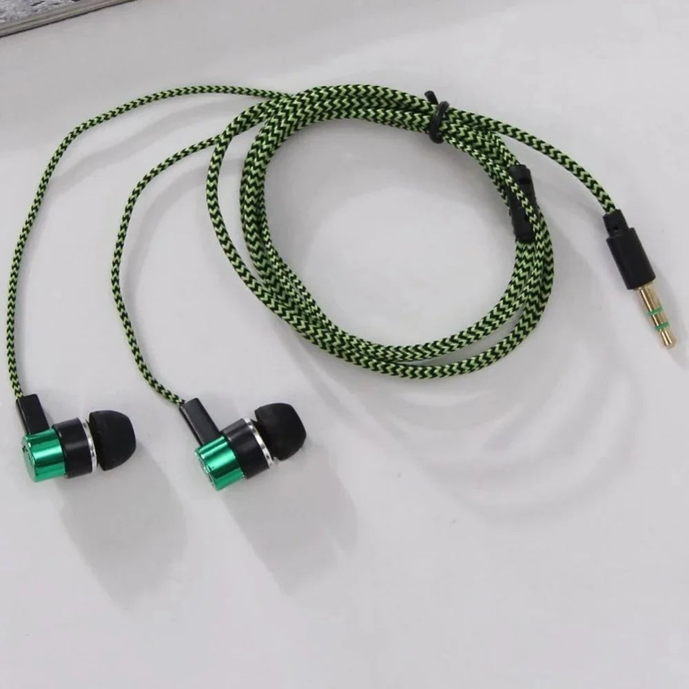 3.5mm Wired In Ear Earbuds Noise Isolating Deep Bass Stereo Headphones Universal Portable In‑ear Earphones for Mobile Phones