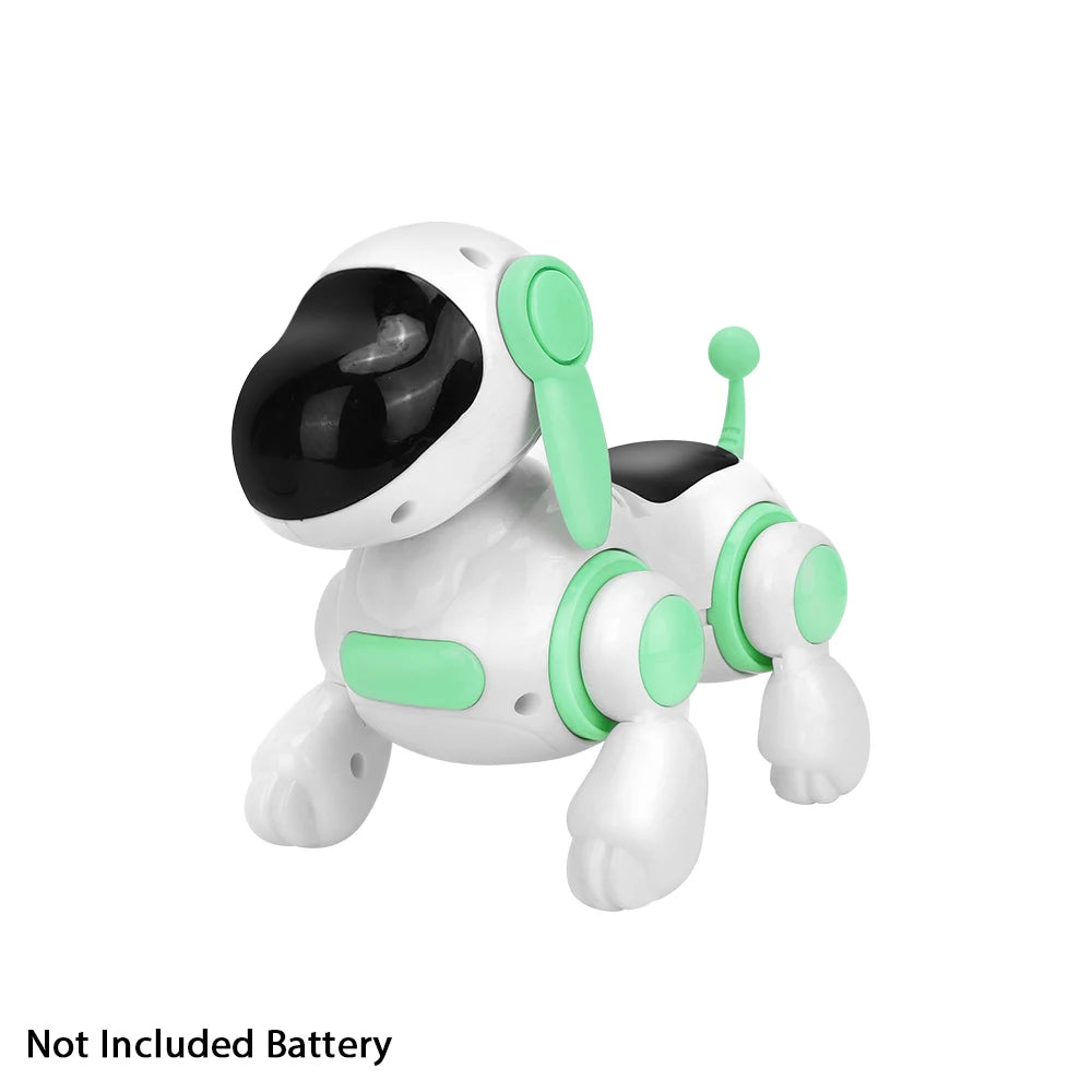 Smart Interactive Robotic Dog Simulated Walking Light Sound Music Pet's Play Toy Educational Crawling Singing and Interactive