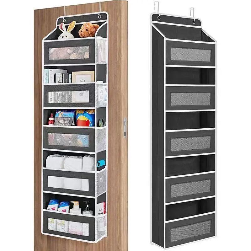 5-Shelf Hanging Storage Organizer - Behind Door, Anti-Tilt, 5 Large Capacity Pockets, Suitable for Bedroom, Bathroom