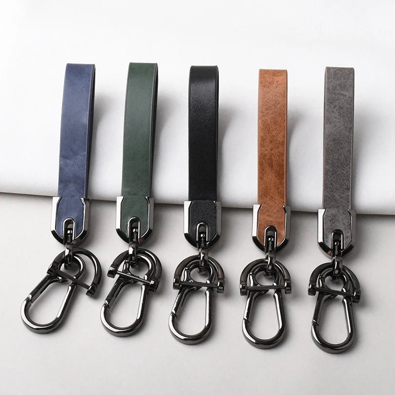 Custom Text Keychain Personalized Text Key Ring Gift For Men Women PU Leather Laser Engraving Customized Name Car Key Chain