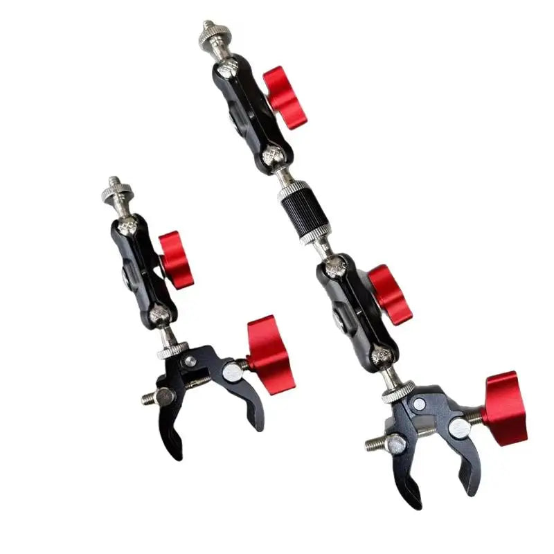 1 Set Photography Accessories Camera Metal Super Clamp With Double Ball Head Magic Arm For  Monitor Light Mic Phone Mount