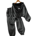 Women Hooded Tracksuit Sports 3 Pieces Set Sweatshirts Pullover Hoodies Pants Suit Home Sweatpants Trousers Outfits 2024