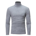 Spring Autumn Thin Men Pullovers Sweaters Turtleneck Knitted Sweater for Men Warm Clothing Male Sweaters Full Black White Tops
