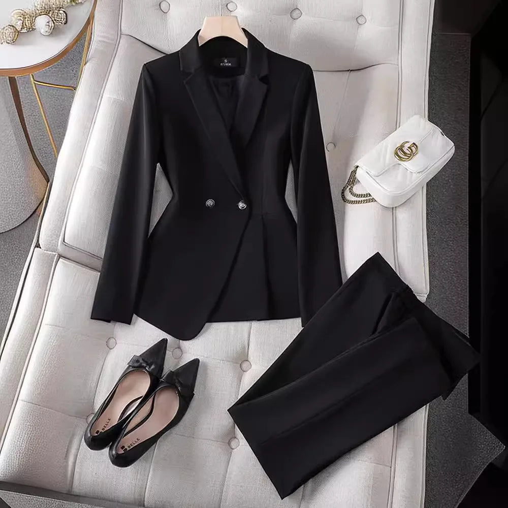 Plus Size Ladies Blazer Jacket Women Temperament Design OL Sense Niche Fashion Career Formal Dress Interview Workwear Suits