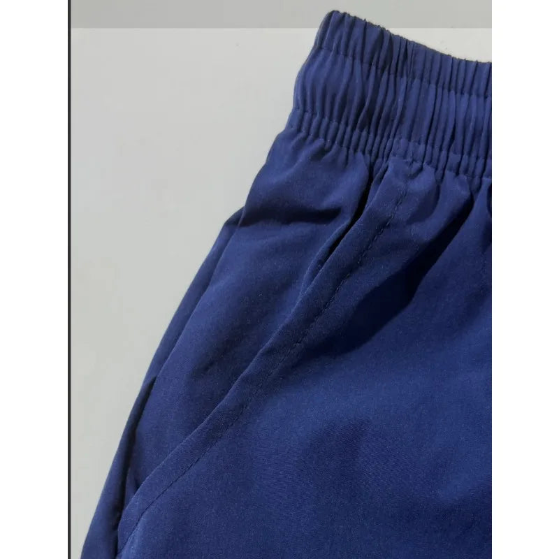 Women's summer shorts are made of slightly elastic and comfortable fabric. Comes with drawstring waistband and pockets