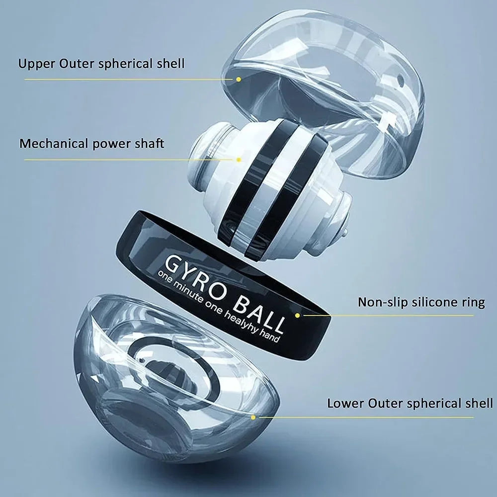 Wrist Power Hand Ball Auto-Start Grip Ball Strengthener Gyroscopic Arm Gyro Hand ball Home Fitness Forearm Exerciser ﻿