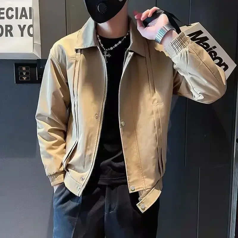 Male Coats Trendy New In Spring Autumn Men's Jackets Cheap Clothes Offer Casual Stylish Clothing Fashion 2025 Joker Aesthetic
