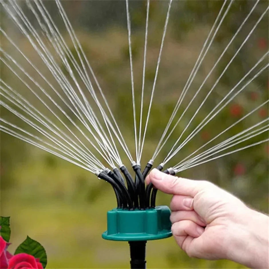 360 Degree Garden Automatic Multi Sprinkler Garden Lawn Sprinklers Roof Cooling Sprinklers Watering Sprinklers Gardening Tools