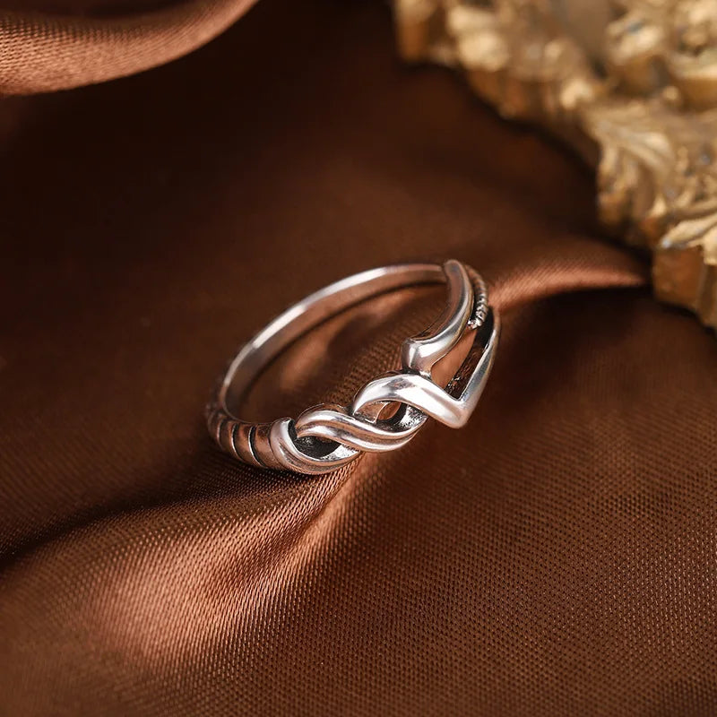 Anime Spear of Longinus Cosplay Prop Silver Color Ring Metal Adjustable Unisex Rings
