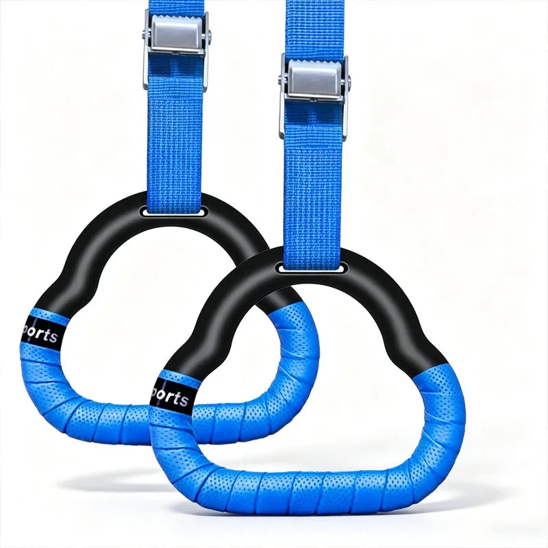 Gymnastics Rings For Kids Home Exercise Adjustable Strap Strength Training Fitness GYM Equipment Swing Sensory Sports Fun